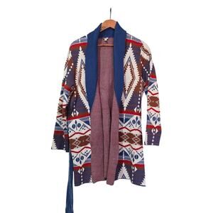 Reba Southwestern Sunset Cardigan Sweater Size L